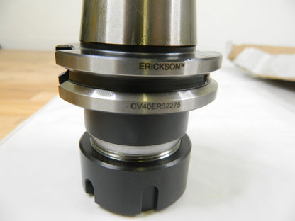 Erickson Collet Chuck: 2.03 to 20 mm Capacity, ER Collet, Taper Shank 1261619
