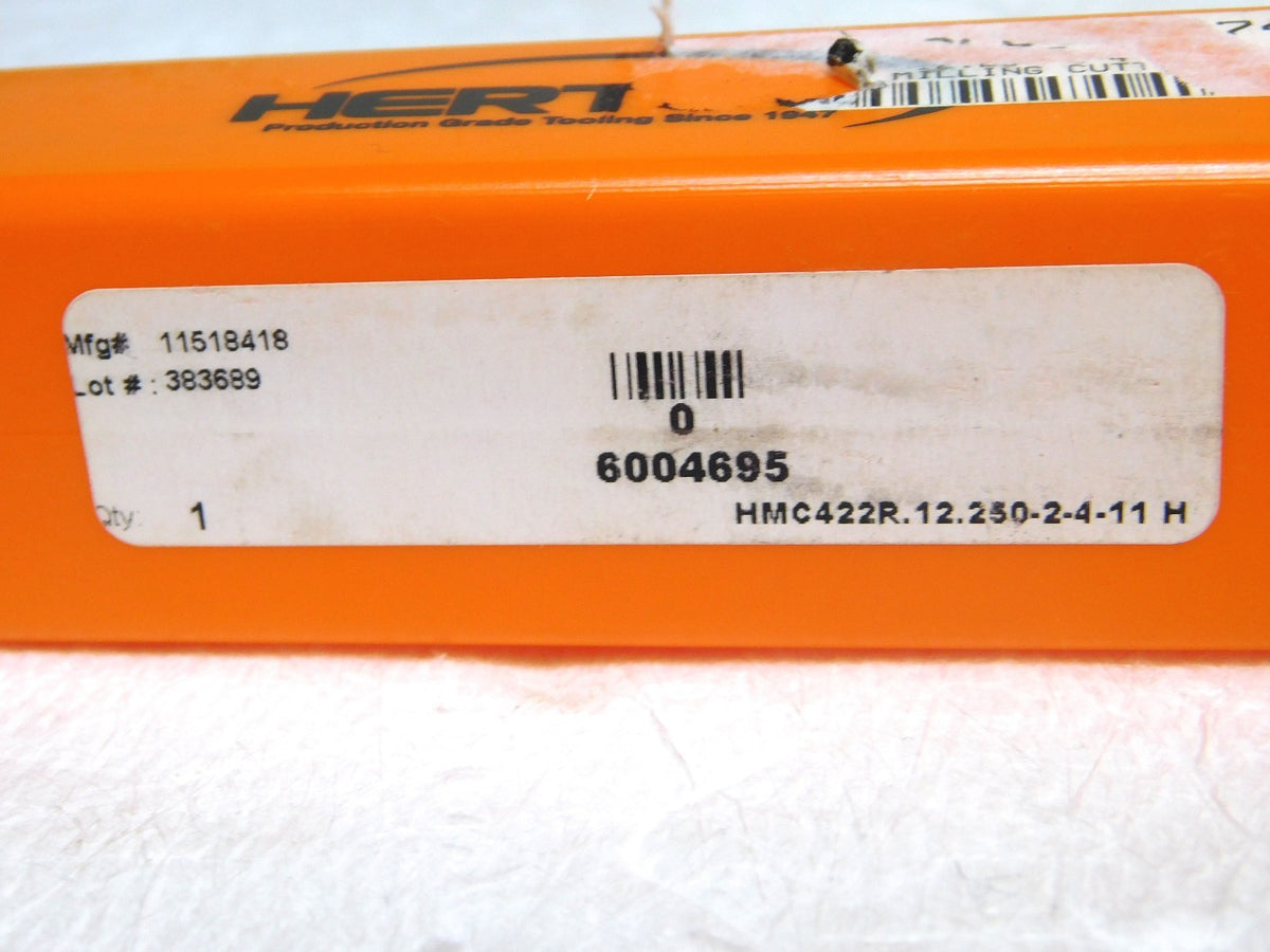 Hertel Indexible Sq Shoulder End Mill 1.25 Dia 1.25 Shank Dia 4.5 OAL 6004695