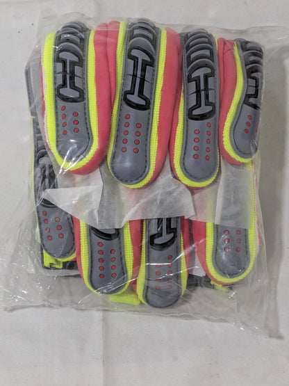 Rig Lizard Hi-Vis Yellow/Gray HPPE/Steel A6 Cut Level Sz XXL 2028X-XXL (11)