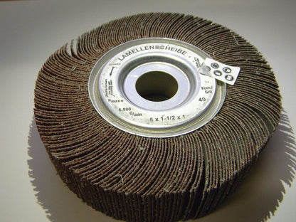 Lamellen Scheibe Flap Wheel 6" x 1-1/2" x 1" 40Grit Aluminum Oxid
