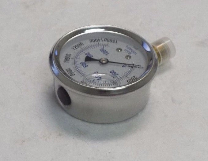 WorkSmart 2-1/2" Face Liquid Gauge #WS-MH-HPC1-039