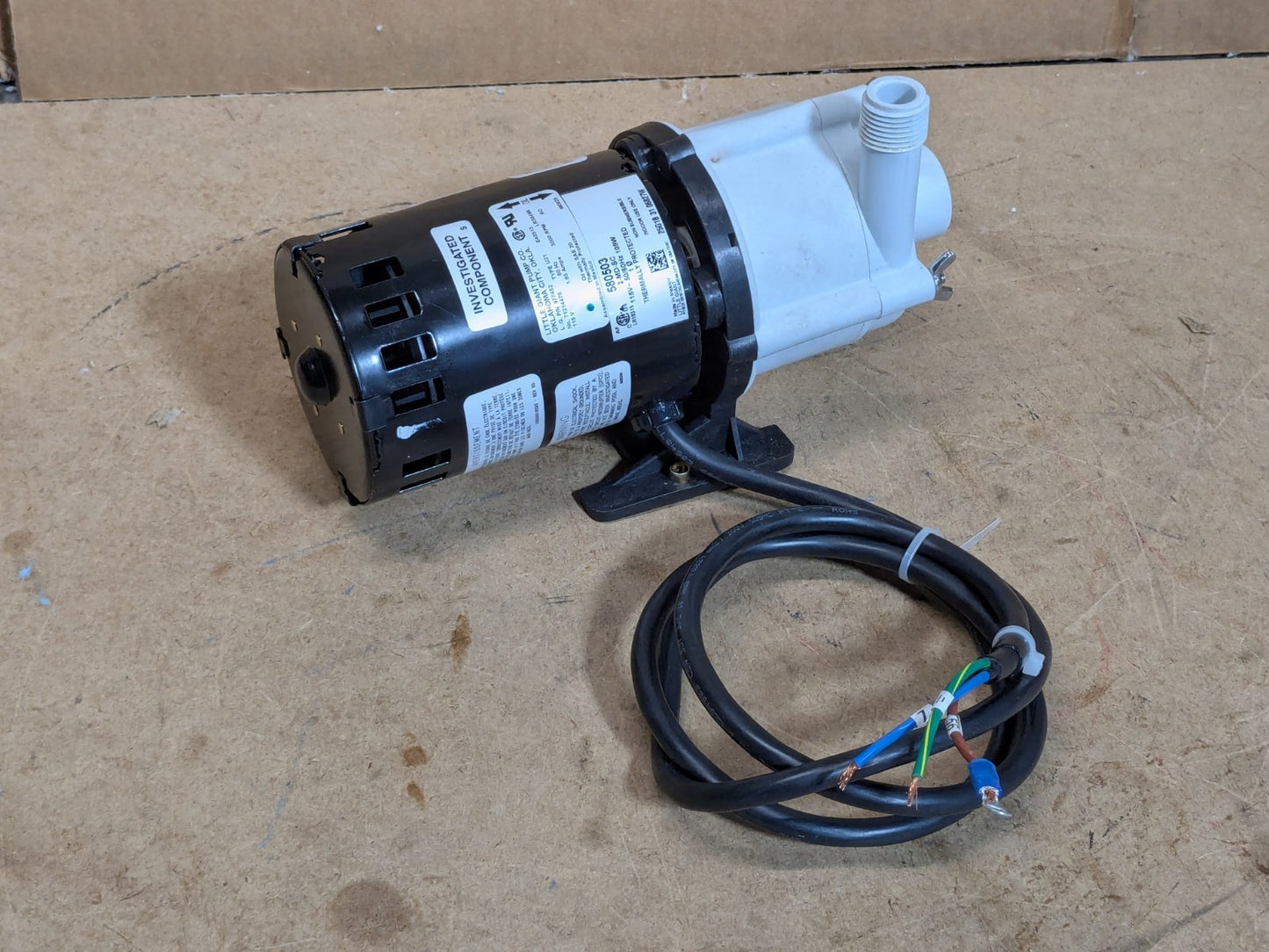 Little Giant Magnetic Drive Pump 1/2" NPT 1/25 HP 8.5 GPM 115v 580503
