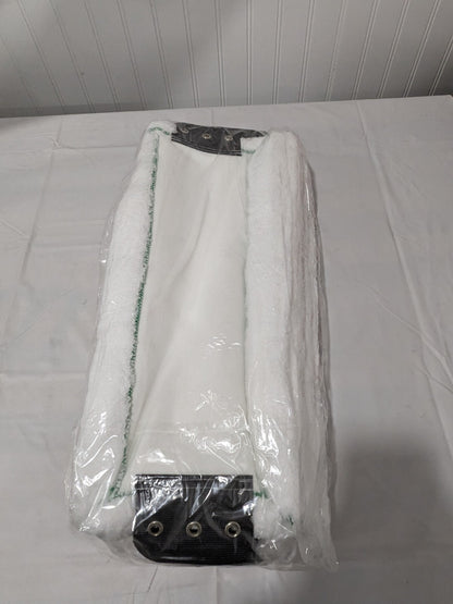 UNGER 16" Wet Mop Pad: Quick Change, Medium, White Mop, Microfiber Qty 5 MA450
