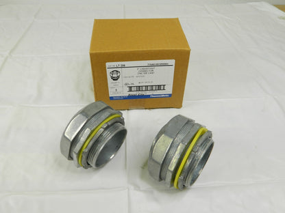 Thomas &amp; Betts 2" Liquidtight Connector Zinc Die Cast Qty 2 LT-206