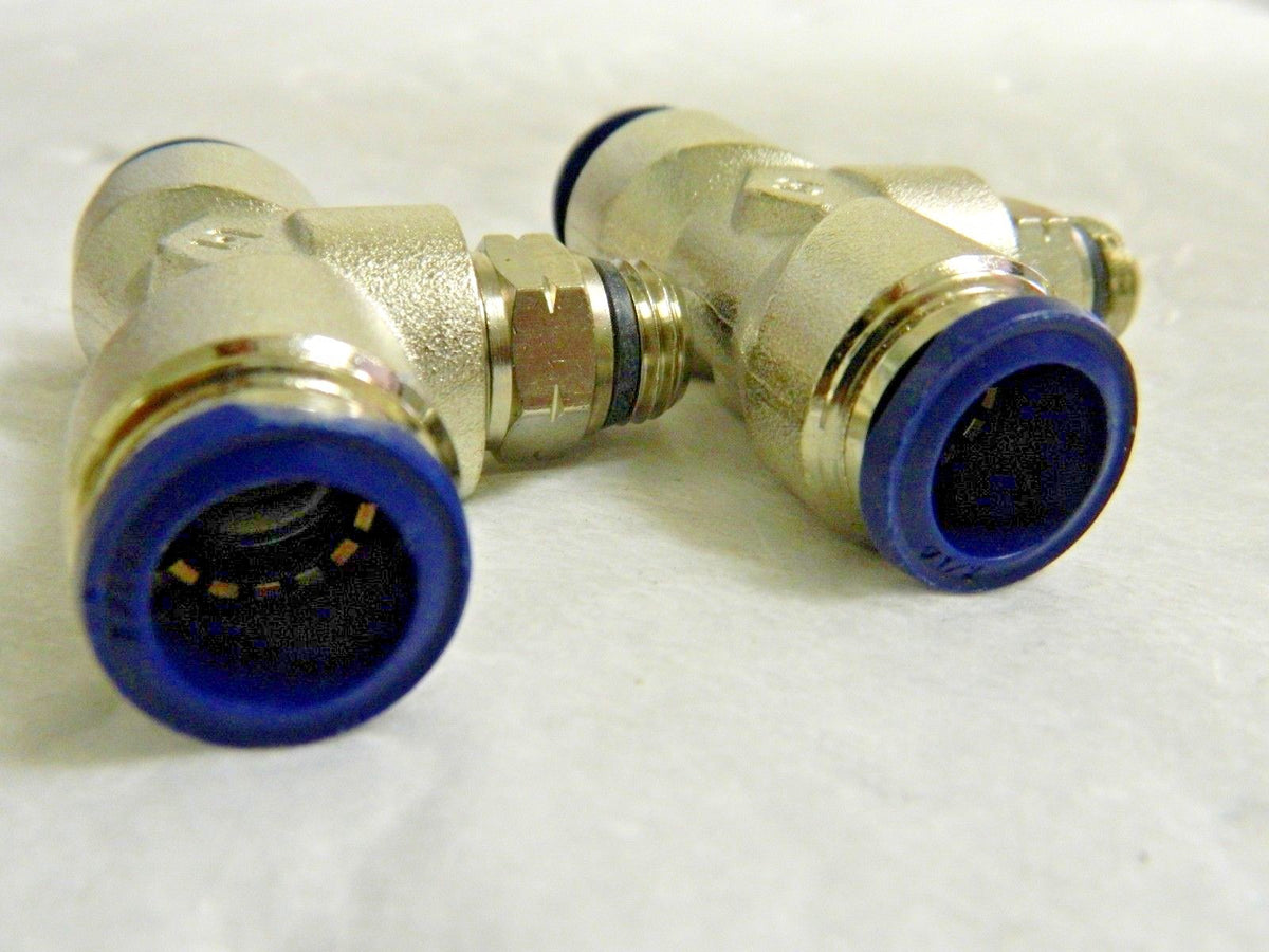 Jupiter Pneumatics Swivel Branch Tees 1/2" Tb x 1/4" Thread Qty 2 2555