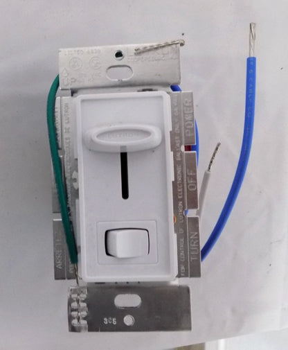 Lutron Skylark SF-103P-WH Single-Pole Preset Dimmer with On/Off Switch White