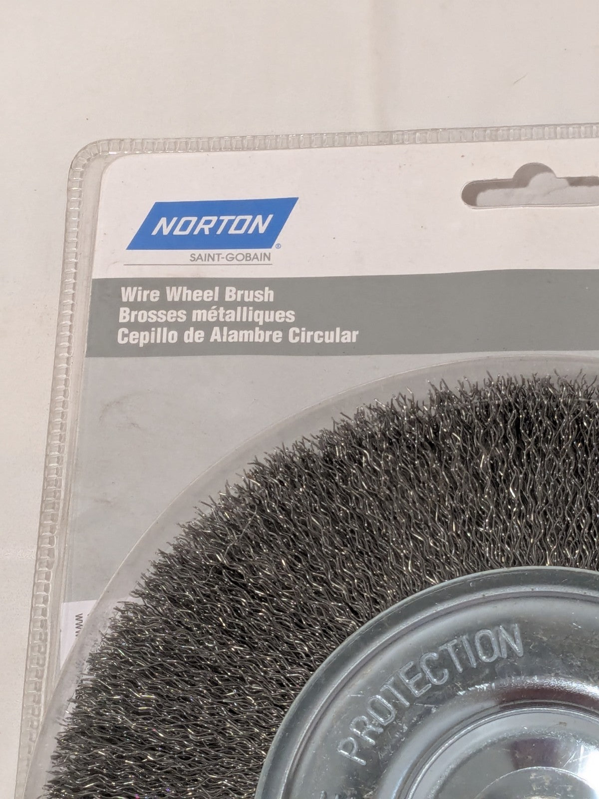 Norton Wheel Brush: 8" Dia, 3/4" Width, 0.0140" Wire Dia, Crimped 66252839089