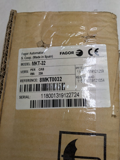 Fagor Digital Readout 2-Axis DRO Milling System 12" x 30" Travel 20i-M Display