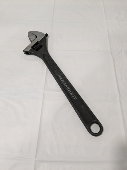 Paramount Black Oxide 18" Adjustable Wrench: 2-1/16" Jaw Capacity PAR-