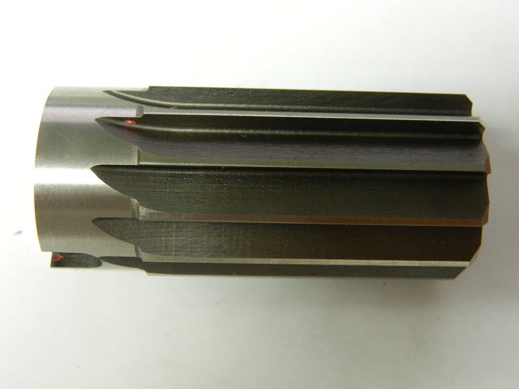 F&D 1-3/8 Reamer Diam, Straight Flute Shell Reamer