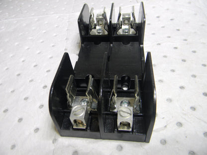 Mersen 2-Pole Fuse Block for 600V 31 to 60 amp Class K & H Fuses Lot of 5 60607