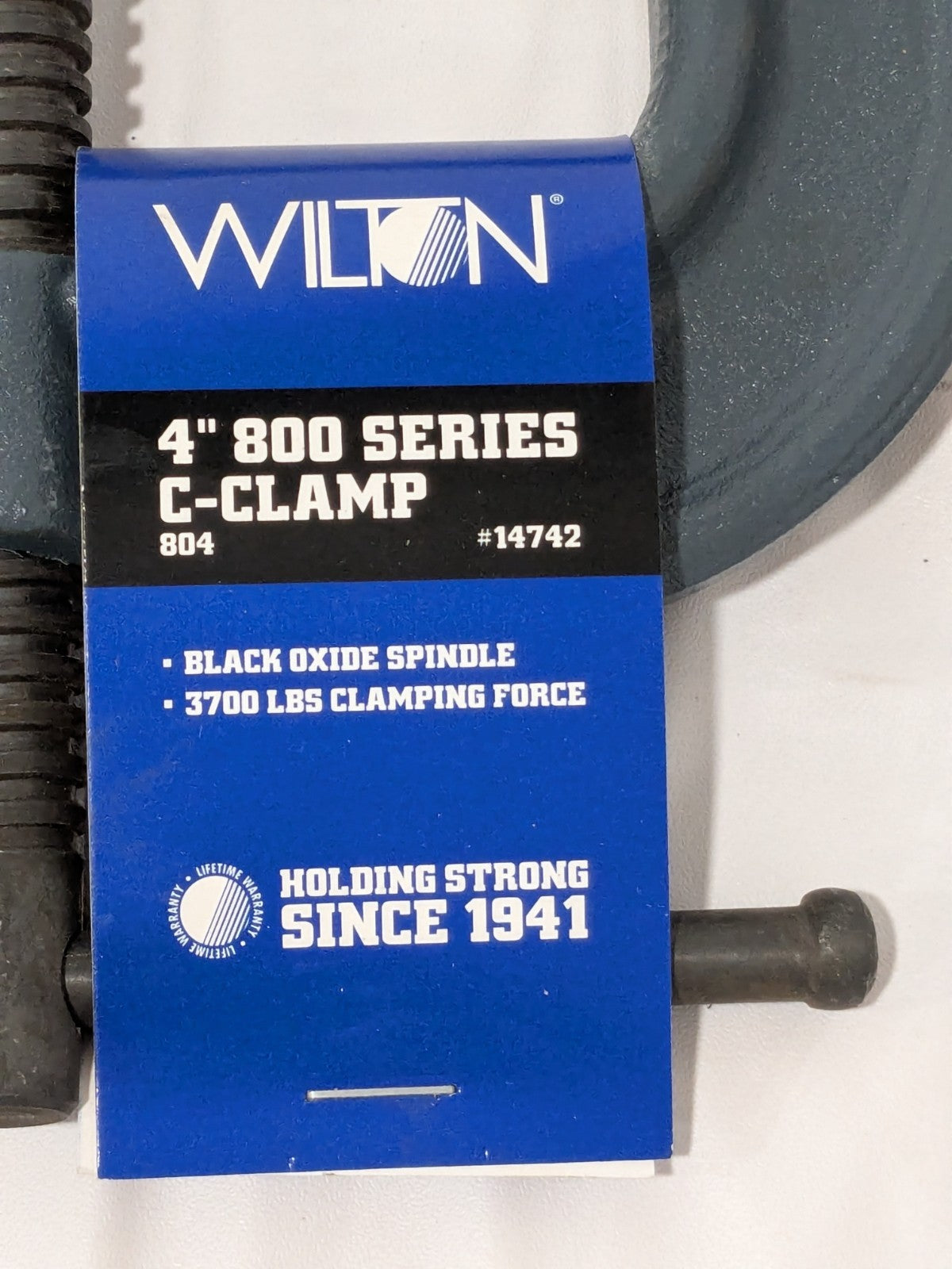 Wilton C-Clamp: 4" Max Opening, 2-5/16" Throat Depth, Regular-Duty 14742