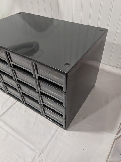Akro-Mils 16 Drawer, Small Parts Modular Steel Frame Storage Cabinet 19416