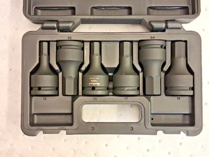 Proto Black Hawk Metric Impact Hex Bit Socket Set 6pc 3/4" Drive UH-3406MS-OLD