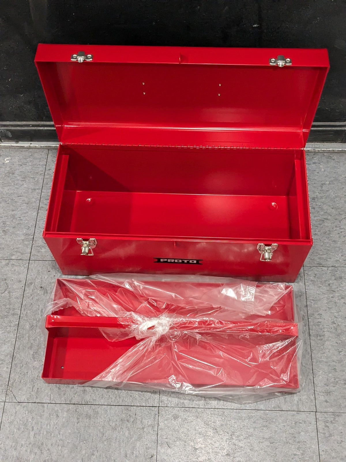 Proto General Purpose Red Steel Tool Box with Removable Tray J9975-NA