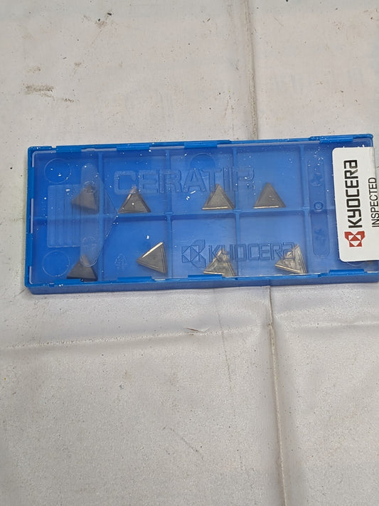 KYOCERA Turning Insert: TPGR222RA TN60, Cermet Qty 10 TSJ89226