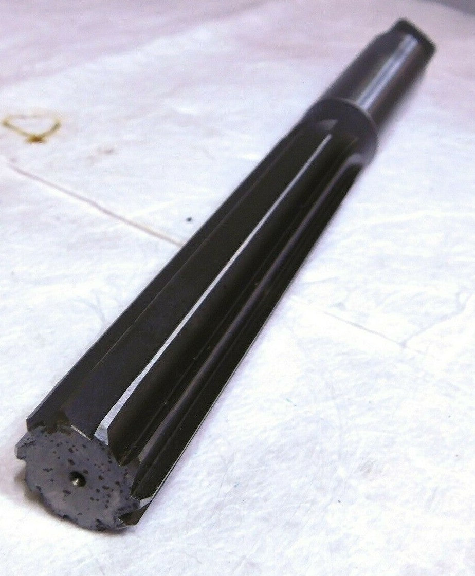 Interstate HSS Hand Reamer 1-3/16 Dia Straight Shank Spiral Fl 12 OAL 02221125