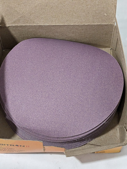 3M Hook & Loop Disc: 6" Dia, 220 Grit, Coated, Ceramic Qty 25 7100075213