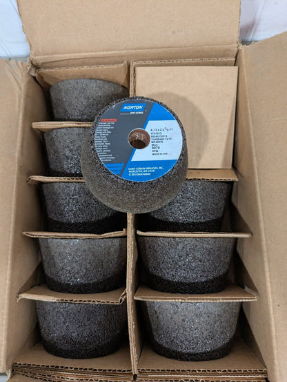Norton Tool & Cutting Grinding Wheel: 4" Dia, 16 Grit Box of 10 66243510512
