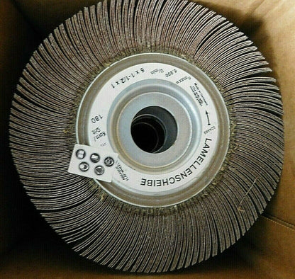 Wendt 6" Diam 180 Grit Aluminum Oxide Unmounted Flap Wheel QTY 3 01042779