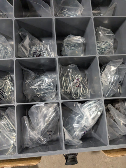 359 Piece, 1/8 to 1" Pin Dia, Hitch Pin Assortment, 1/16 to 7/8" Long 09850470
