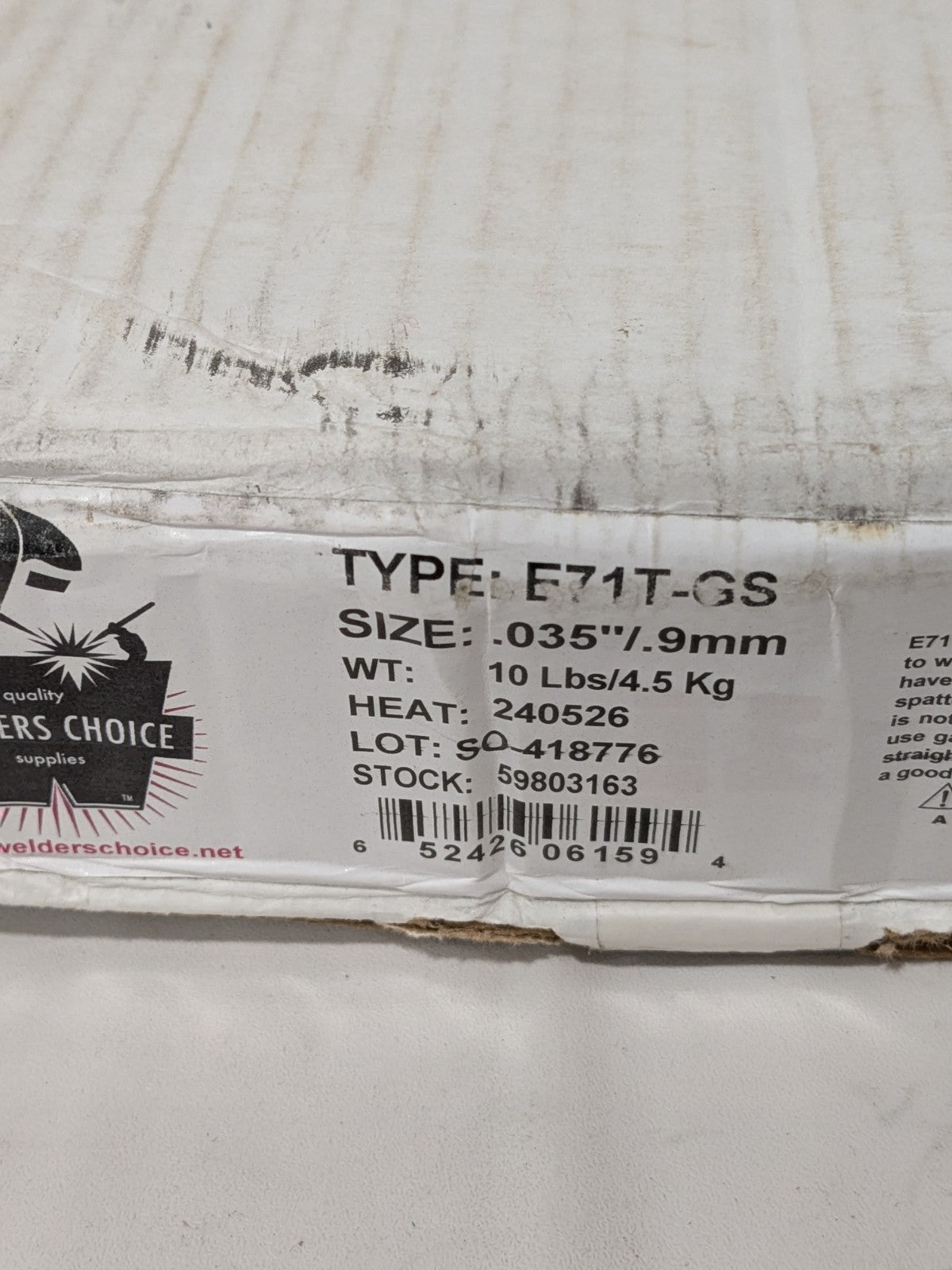 Welder's Choice MIG Welding Wire, 0.0350" Dia Flux Core Gasless E71T-G