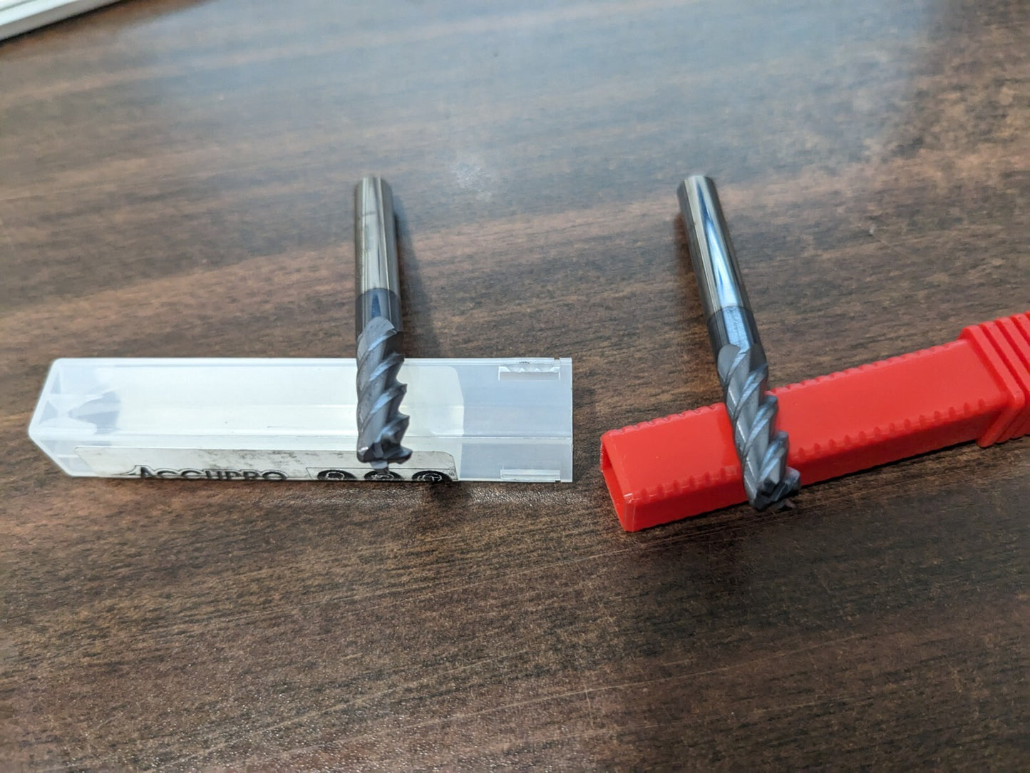 ACCUPRO Square End Mills 2pk: 15/64" Dia, 3/4" LOC, 4Fl Solid Carbide