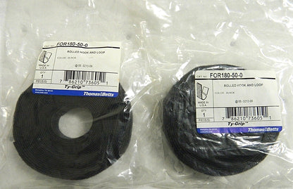Thomas &amp; Betts Hook &amp; Loop Straps Polyethylene/Nylon Qty. 2 #FOR180-50-0