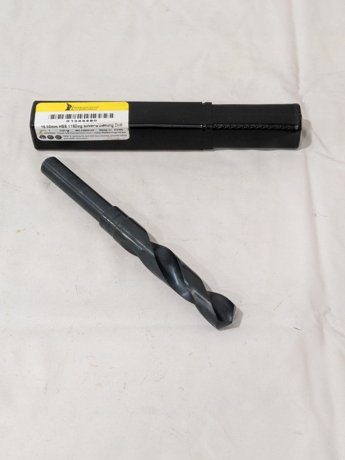 Interstate Reduced Shank Drill Bit 16.50 mm Dia, 12.70 mm Shank Dia 01344480