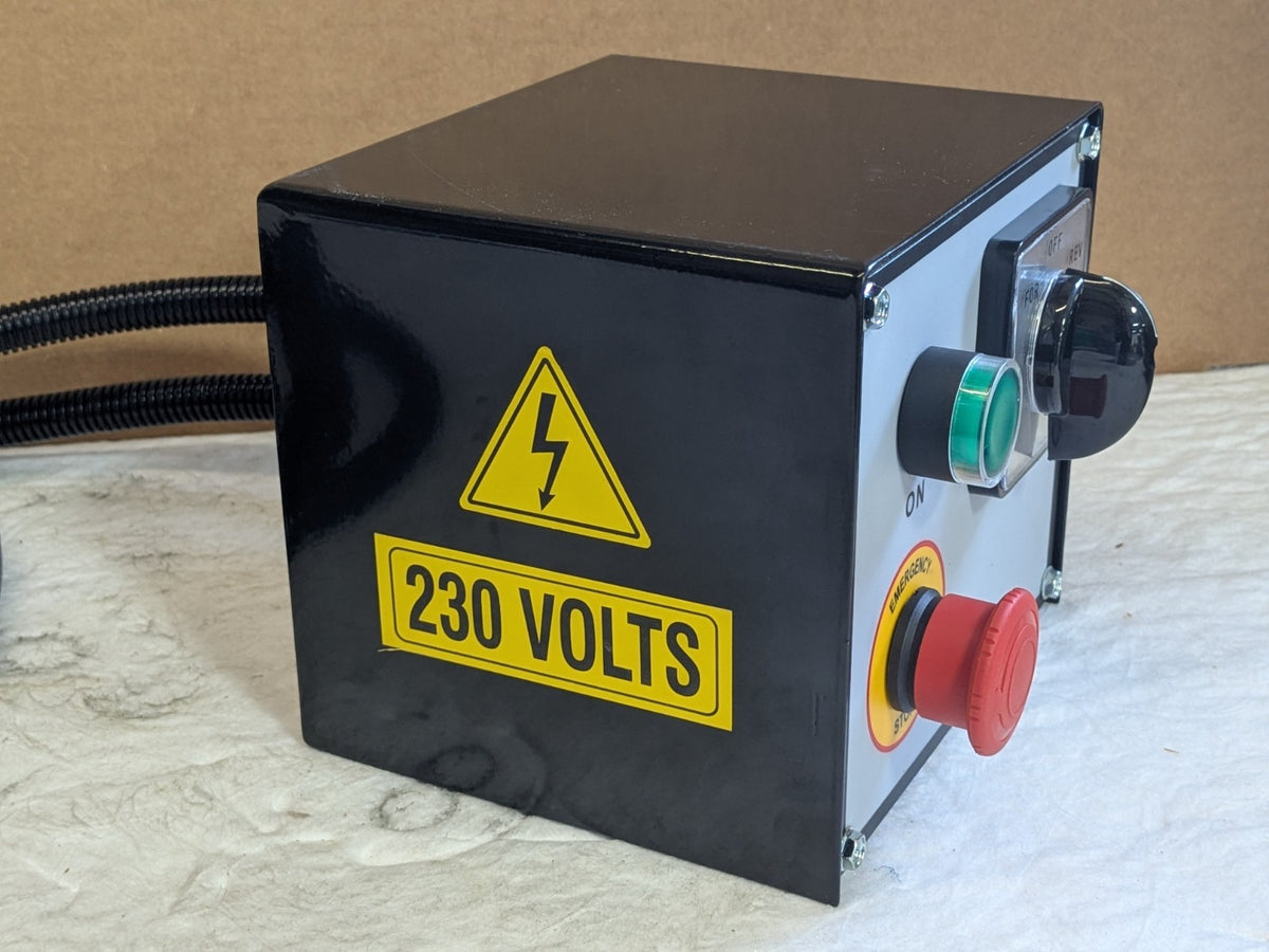 Machine Control Box 230v Forward / Reverse / Off Switch w/ Emergency Stop