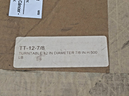 Vestil Steel Turntable 12" Diameter 5/16" Height 500 Lb. Cap TT-12-7/8