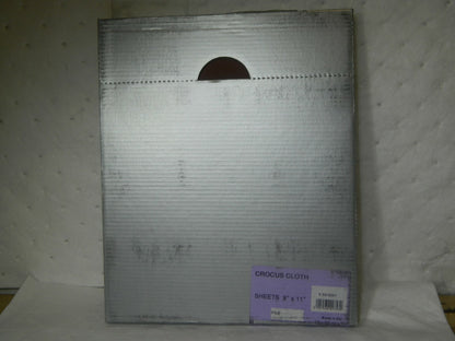 Crocus Sanding Sheet 11" Long x 9" Wide Fine Grade Qty 50 03-0001