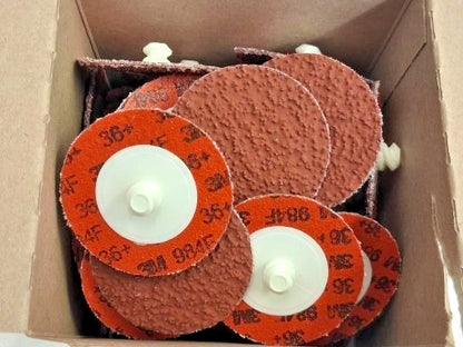 3M Ceramic Alumina Quick Change Discs QTY50 Roloc TR 2" Dia 36 Grit 7100001474