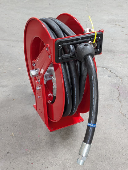ReelCraft Heavy Duty Dual Pedestal Hose Reel 50 Ft. x 1 In. 1275 PSI Max.