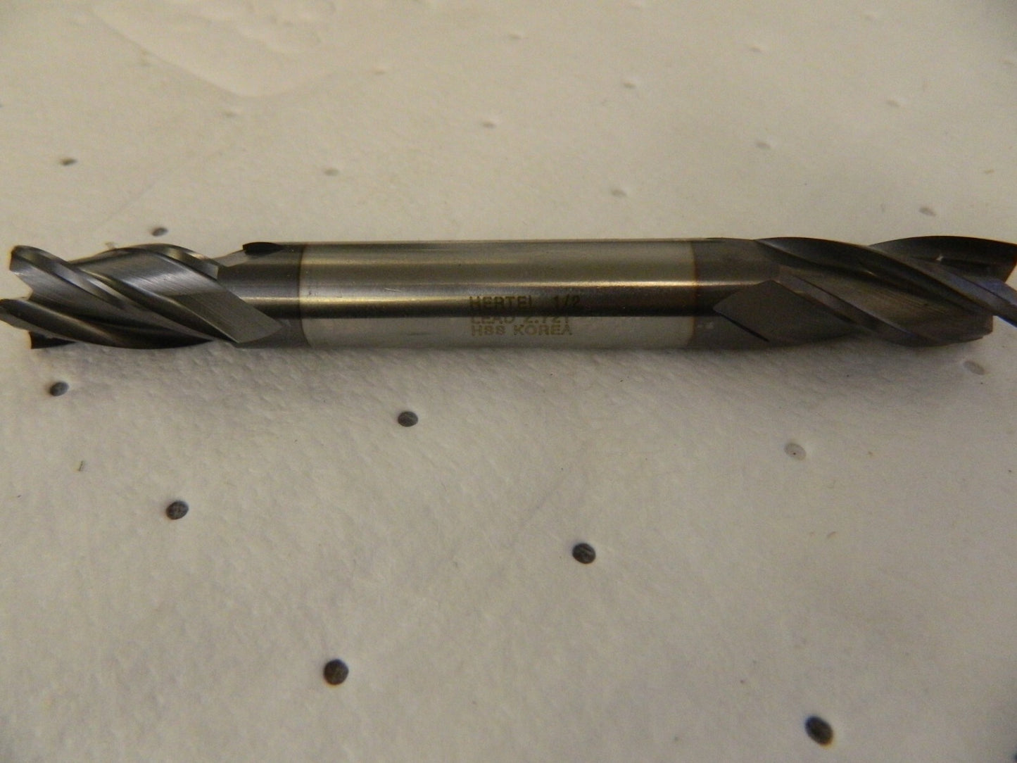 HERTEL Square End Mill: 1/2 Dia 4 Fl HSS EF99921327