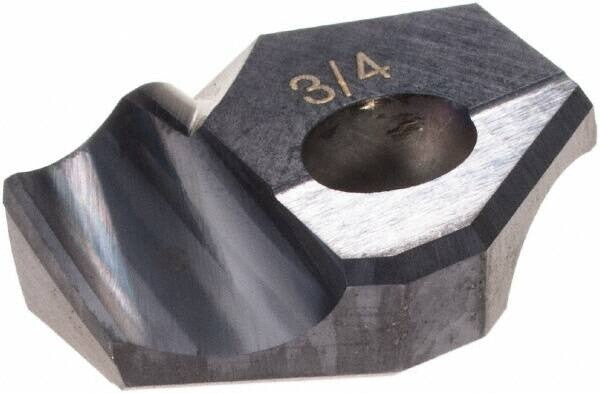 Hertel Series HMD 3/4" Diam Grade HC125MD 140° Replaceable Drill Tip 4005836