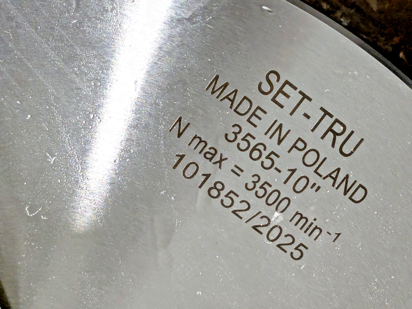Bison 3 Jaw Self-Centering Lathe Chuck 10" Dia Plain Back 3205-10" 7-800-1000
