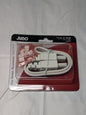 Juno Pro-Series 3-Wire Grounded 17" Jumper Cord Accessory, White JC3-17-WH