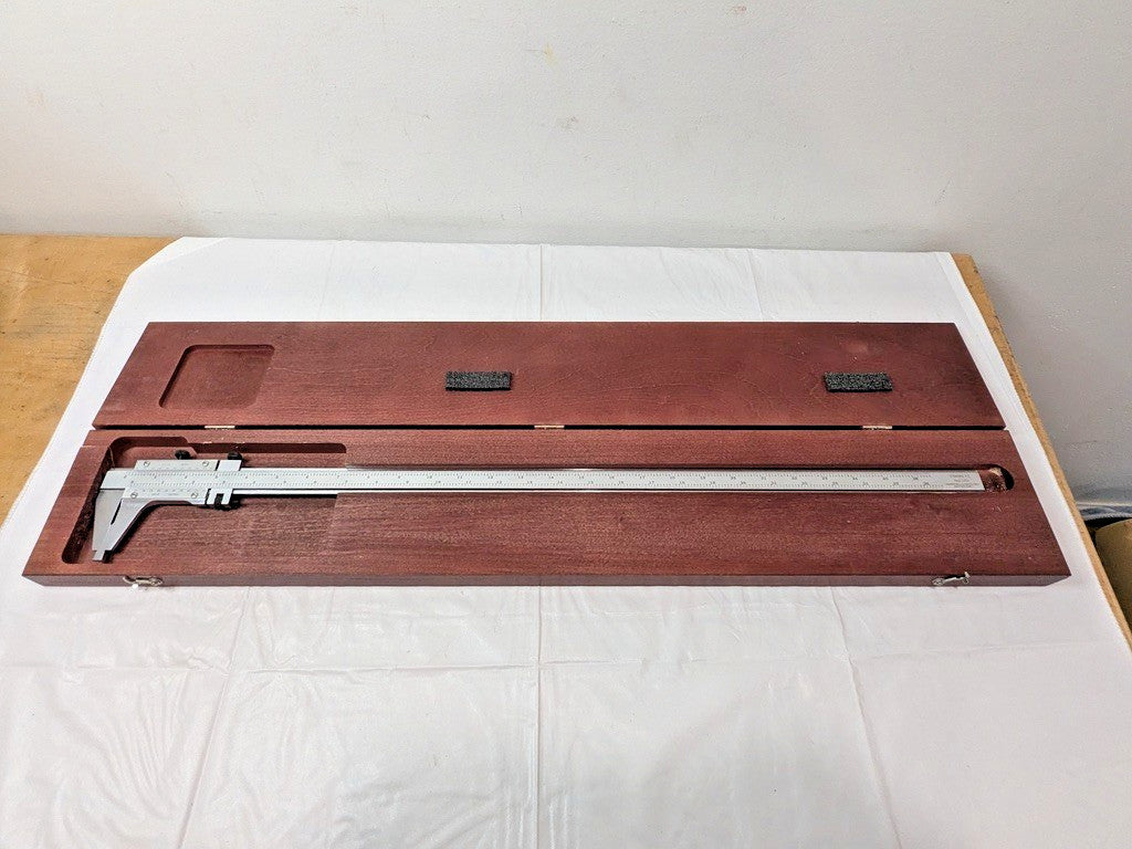 Starrett Master Vernier Slide Caliper Steel 0-24" Range 123Z-24 50528