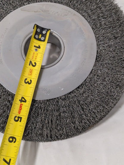 Weiler Wheel Brush: 10" Wheel Dia, 2" Face Width, 2" Hole 03210