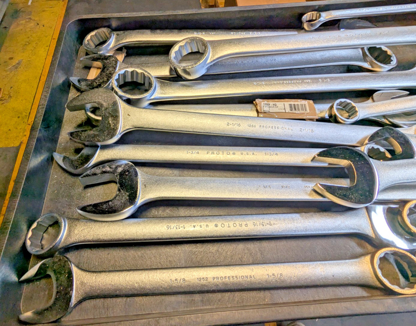 Proto 16 Piece Combination Wrench Set 1-5/16" to 2-1/2" 12PT J1200F-HD