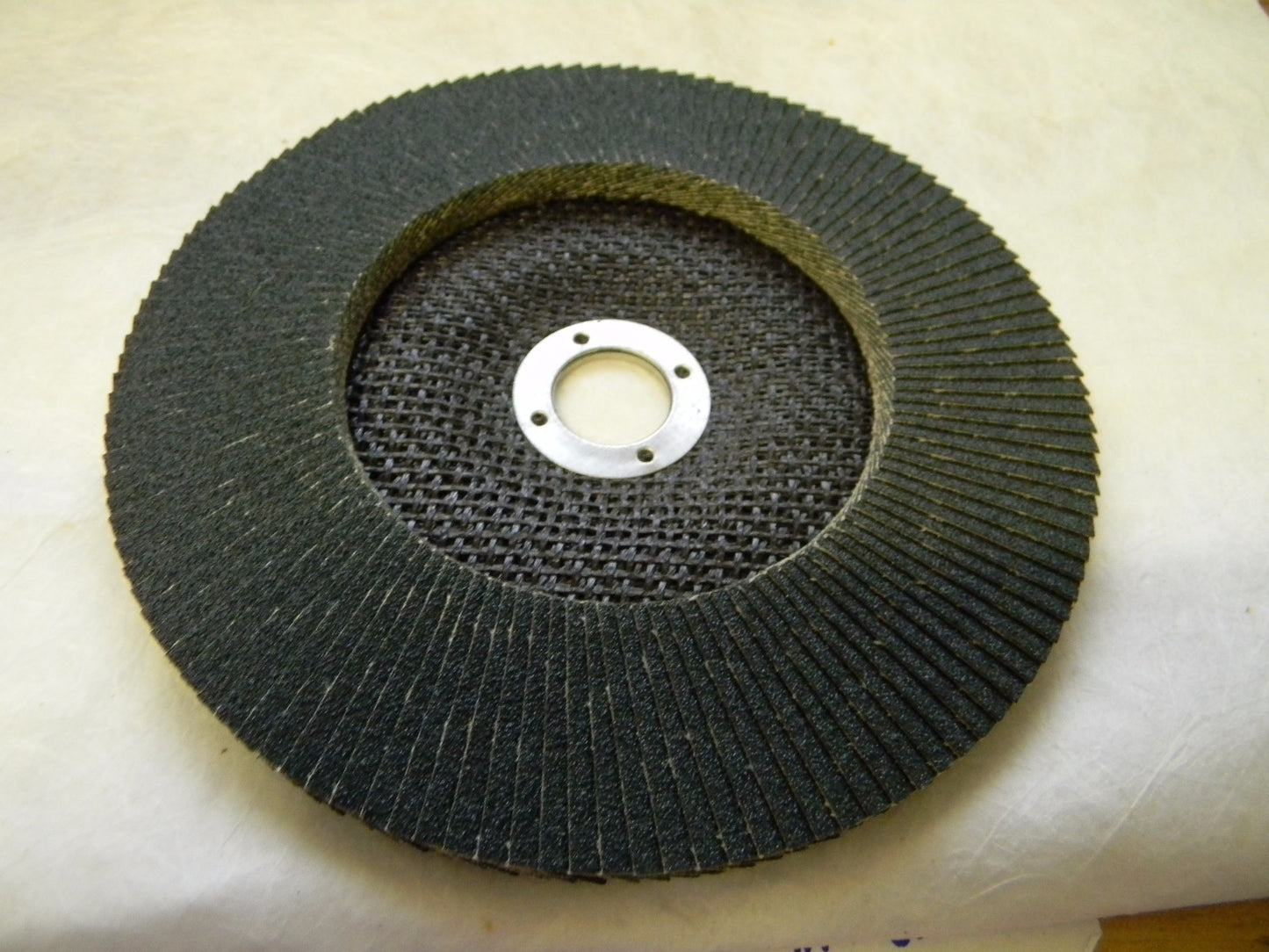CGW Alumina Flap Disc 7" x 5/8-11 Threaded Hole Coated Zirconia QTY 5 42765