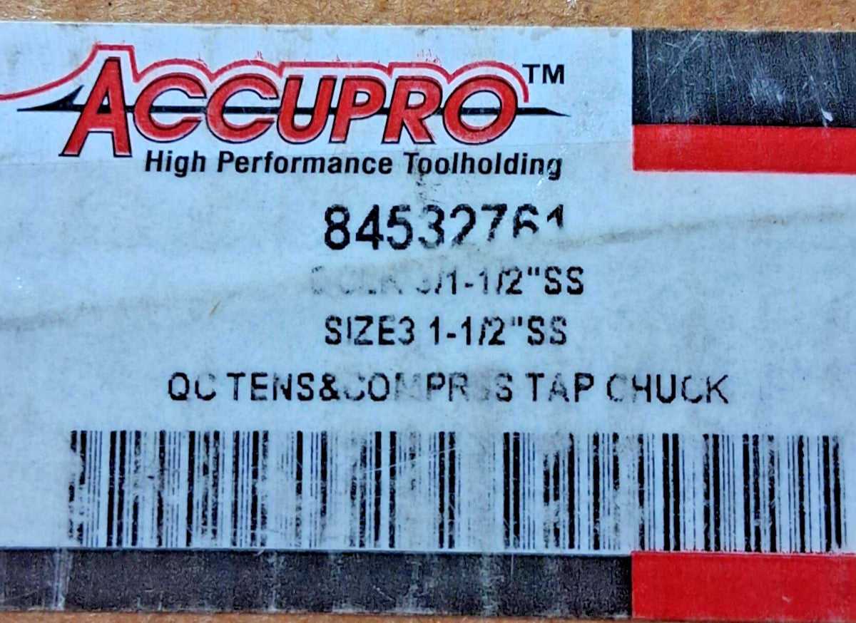 Accupro Straight Shank Tension &amp; Compression Tapping Chuck 1-1/2" SD 84