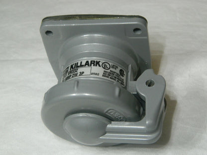 Hubbell Killark 1 Phase 250 VDC 600 VAC Self Grounding Receptacle VR332