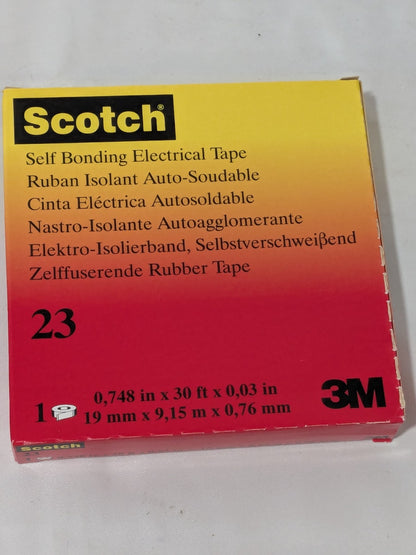 3M Electrical Tape: 3/4" Wide, 30' Long, 30 mil Thick, Black Qty 2 7000007286