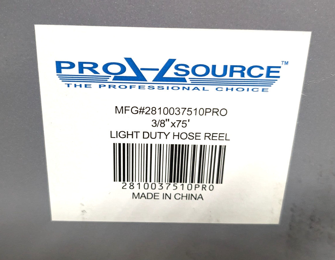 PRO-SOURCE Hose Reel / Hose   3/8″IDx75'Retractable 2810037510PRO Scratch & Dent