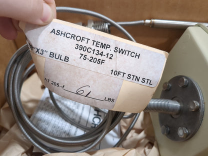 ASHCROFT Temperature SwitchesTemperature Range75205 Capillary LTDGG10030BX205