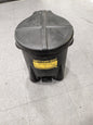 Eagle 6 Gallon Capacity, HDPE Waste Can with Foot Lever 933FLBLK