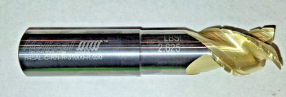 Helical Solutions Corner Radius End Mill 1" Dia 1" S H45AL-C-RN-31000-R.030