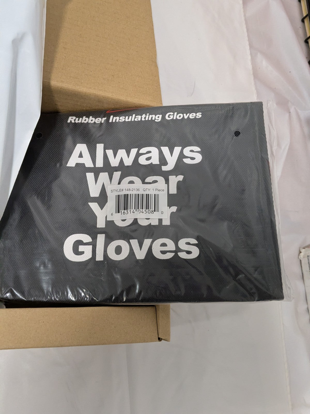 PIP Rubber Linesman Gloves: Class 0, Size 2X-Large, 11" Long 150-SK-0/11-KI